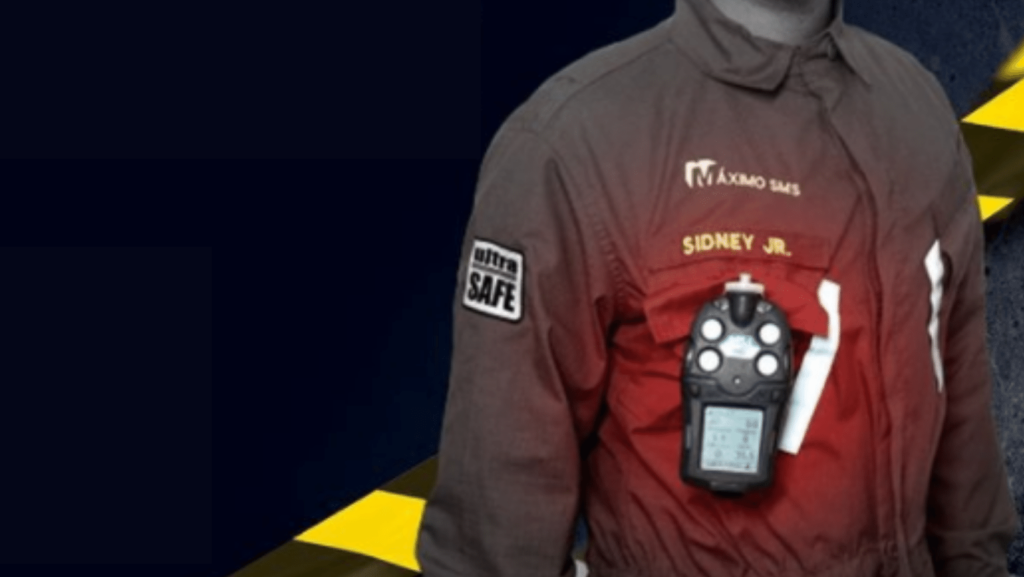 Detecção de gases - Local do corpo para usar o detector de gás