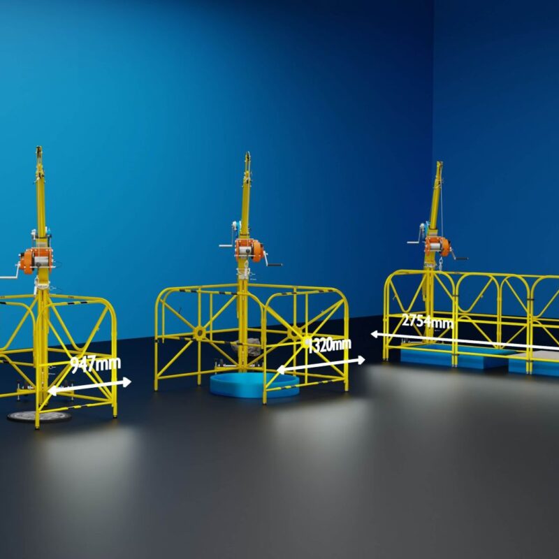 XTIRPA IN-8002 - Guarda-Corpo Autoportante com Braço Davit - imagem principal