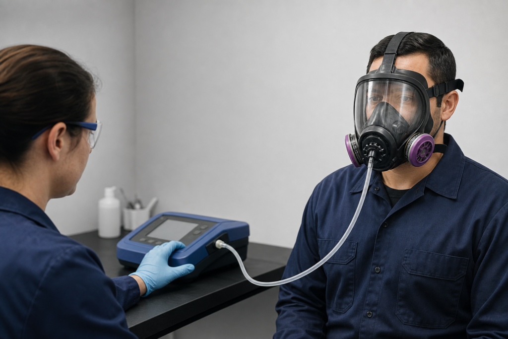 Proteção respiratória - O que é ensaio de vedação quantitativo e como fazer?