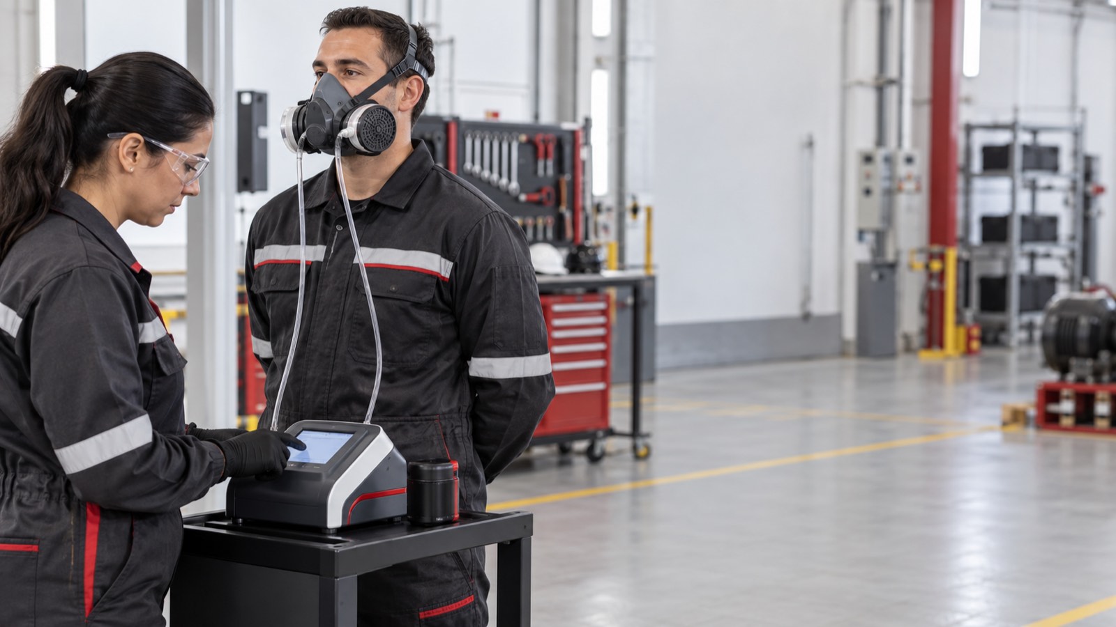 Ensaio de vedação quantitativo para proteção respiratória e PPR